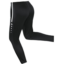 JAKO Trainingshose Pant Active (100% Polyester) lang schwarz/weiss Jungen